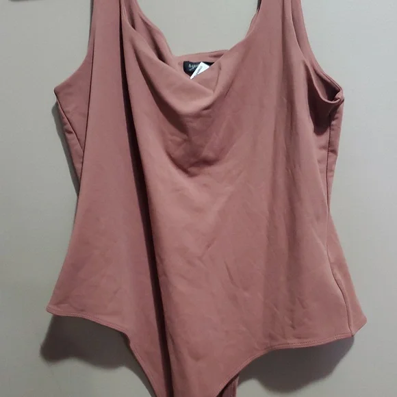 Bananna Republic Women's Brown Sleeveless Bodysuit Size Large - Picture 2 of 5